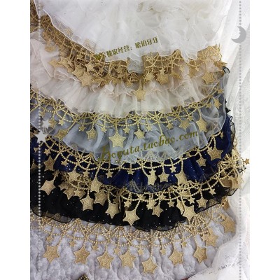Boguta Star Tulle Gold Star Deluxe Underskirt(Pre-Made Stock/Full Payment Without Shipping)